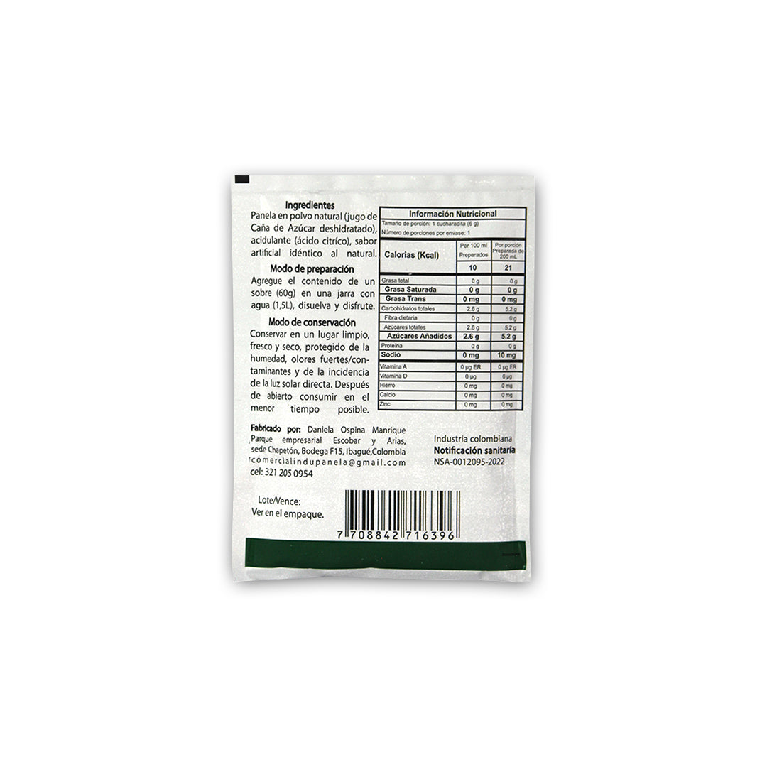 Panela en Polvo Saborizada – Caja x12 unds
