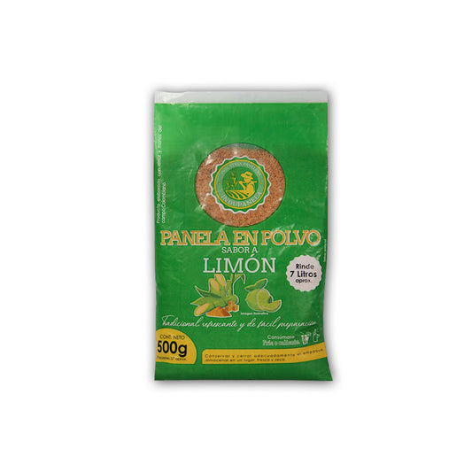 Panela en Polvo Saborizada – Limón – Bolsa x500 g
