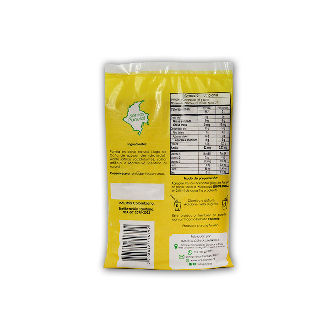 Panela en Polvo Saborizada – Maracuyá – Bolsa x500 g
