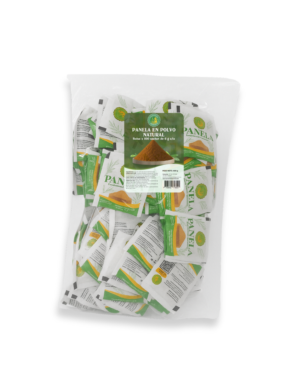 Sachets de Panela en Polvo Natural – x100 unds
